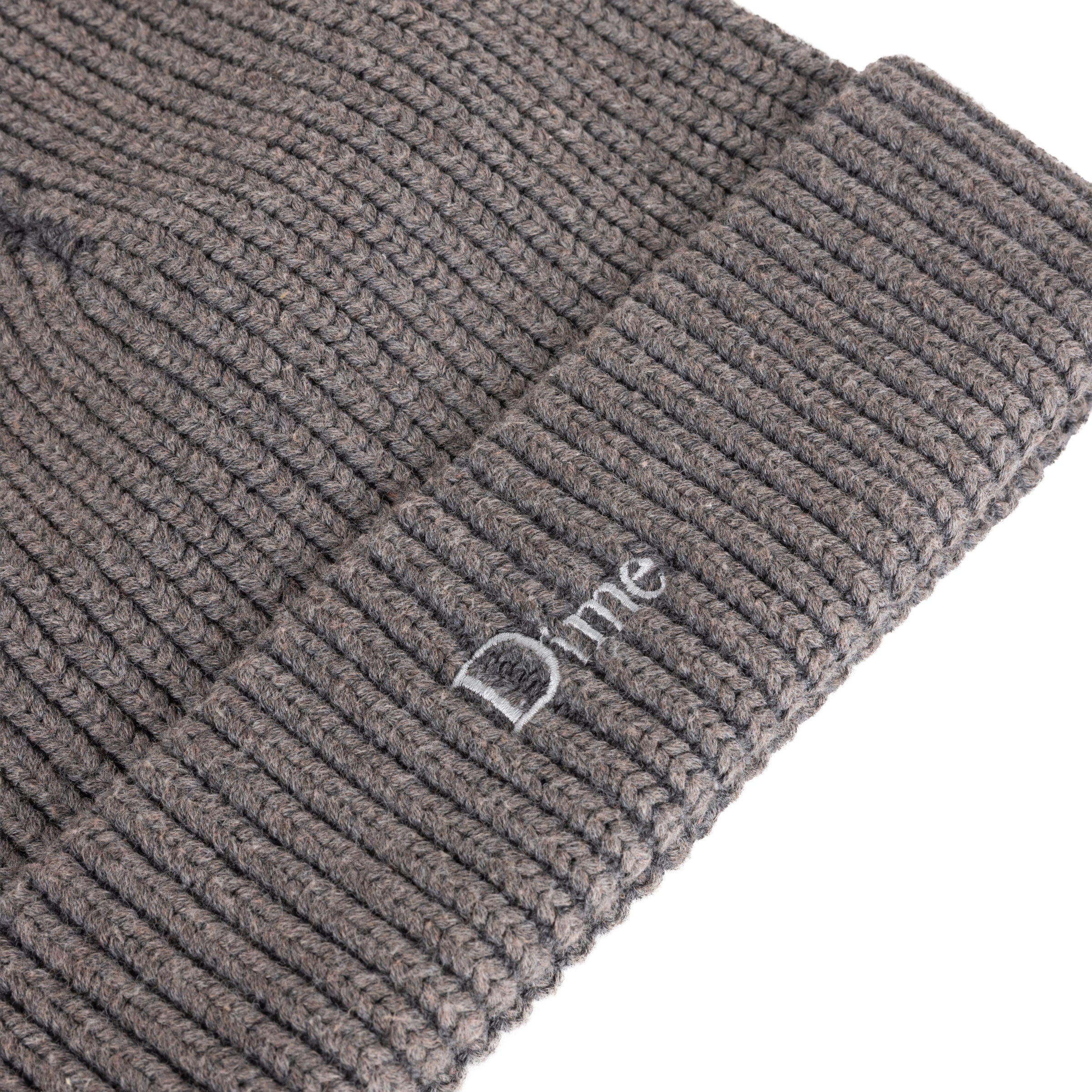 Rib Fold Beanie - Dark Gray