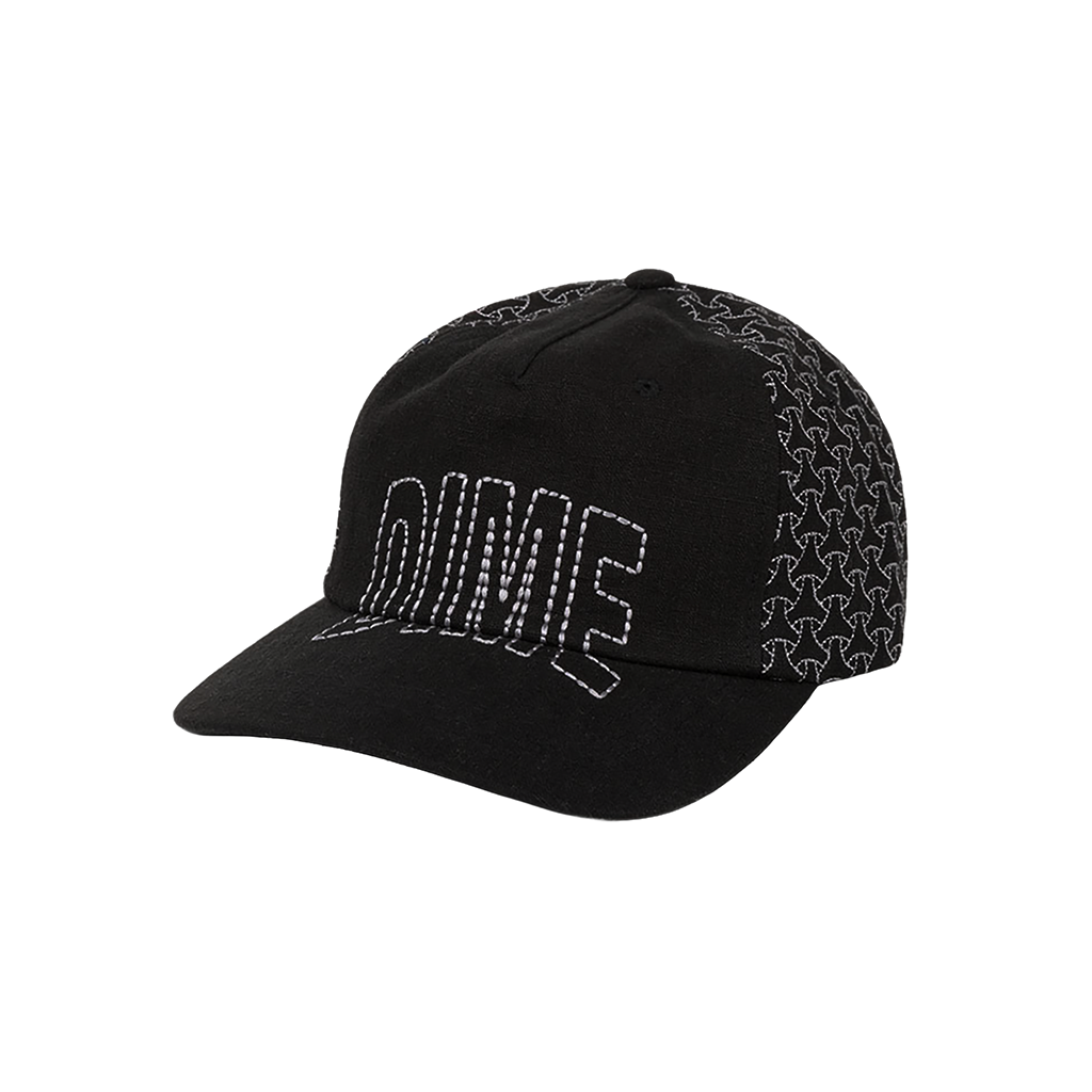 Allover Stitch Worker Cap - Black