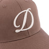 Cursive D Full Fit Cap - Tan