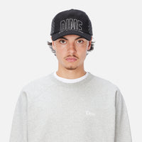 Allover Stitch Worker Cap - Black