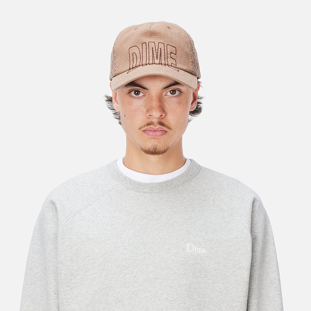 Allover Stitch Worker Cap - Tan
