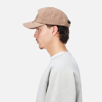 Allover Stitch Worker Cap - Tan