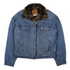90's Fur Trucker Jacket in Dolly Day Medium Wash