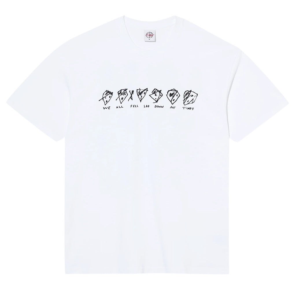 Sad At Times Tee - White