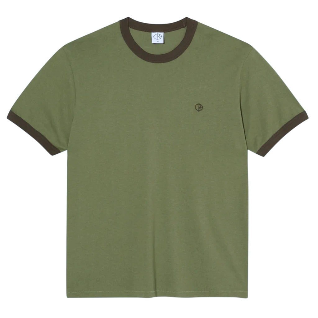 Ringer Tee - Army Green/Brown