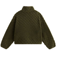 Queens High Pile Jacket - Mossy Olive Green