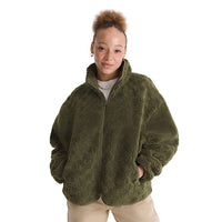 Queens High Pile Jacket - Mossy Olive Green