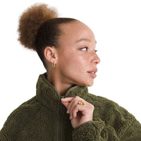 Queens High Pile Jacket - Mossy Olive Green
