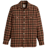 Jackson Worker Flannel Overshirt - James Plaid Chocolate Fon