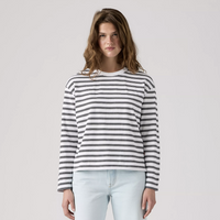 Vintage Long Sleeve - Paloma Stripe Bright White