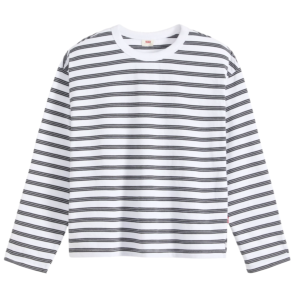 Vintage Long Sleeve - Paloma Stripe Bright White