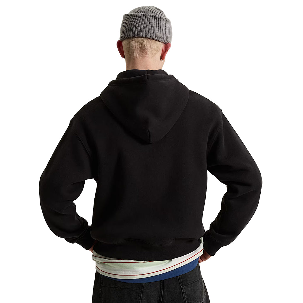 Stretch Logo Zip Pullover - Black