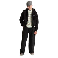 Stretch Logo Zip Pullover - Black