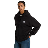 Stretch Logo Zip Pullover - Black