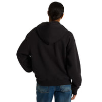 Stretch Logo Zip Pullover - Black