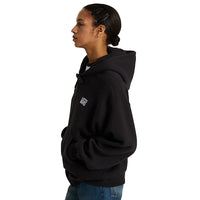 Stretch Logo Zip Pullover - Black