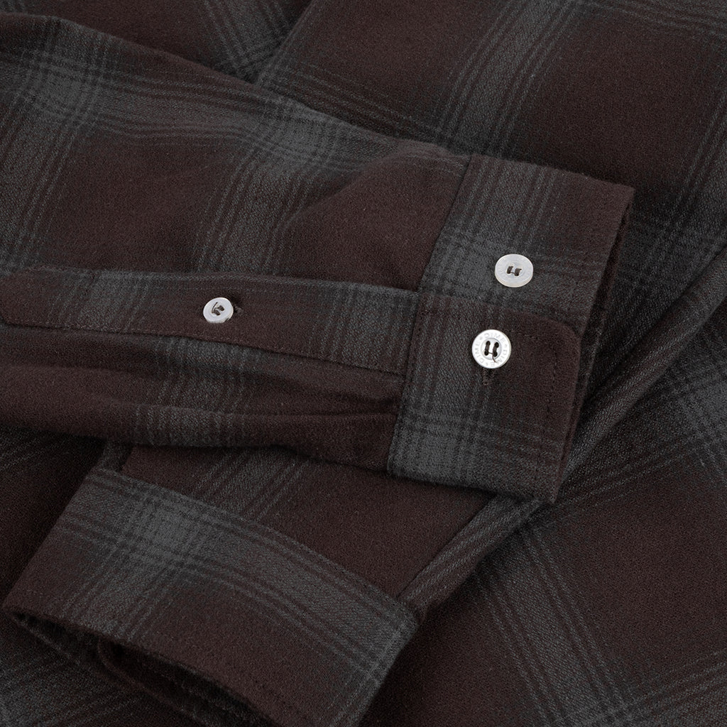 Premium Flannel Shirt - Bordeaux