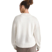 Teddy Round Neck Cardigan - Egret White