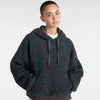 Collett Boucle Loose Pullover Hoodie - Multicolor