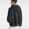 Collett Boucle Loose Pullover Hoodie - Multicolor