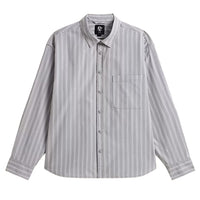 Rowan Striped Long Sleeve Shirt - Light Grey
