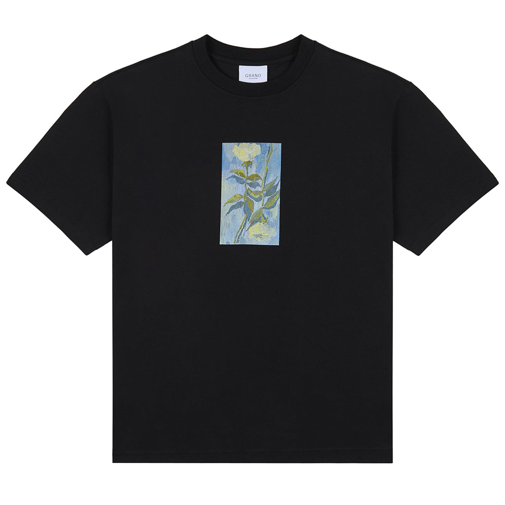 Connor White Roses Tee - Black