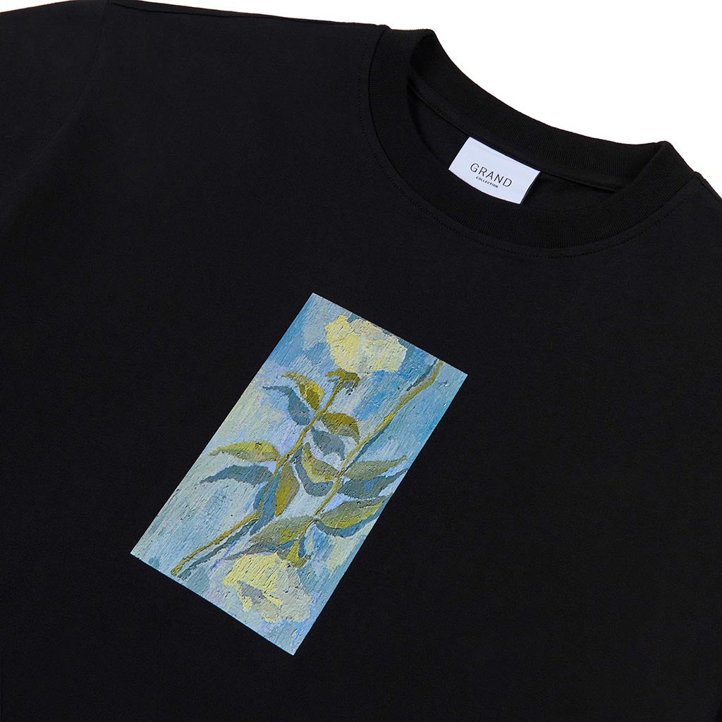 Connor White Roses Tee - Black