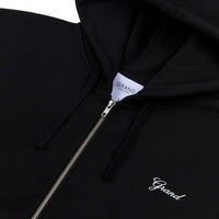 Zip Up Script Sweatshirt - Black