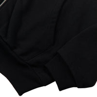 Zip Up Script Sweatshirt - Black