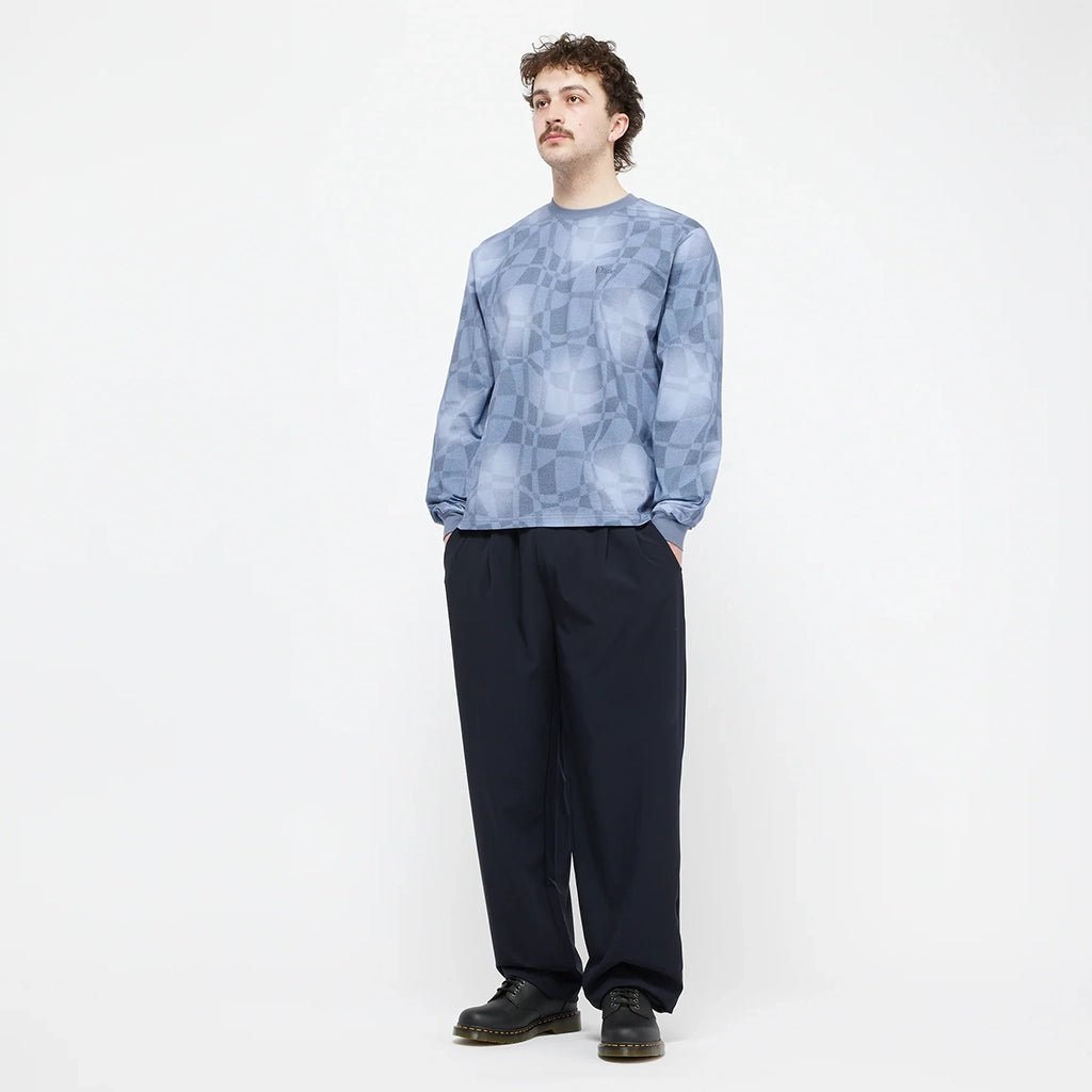 Abstract LS Shirt - Static Blue - Town City