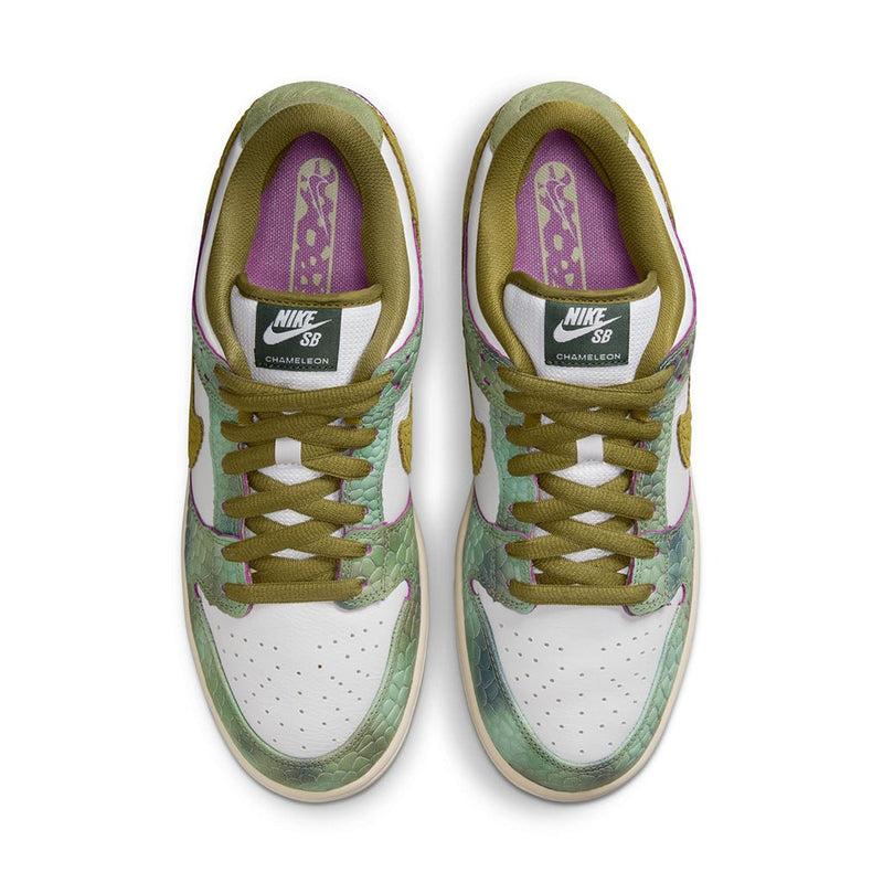 Alexis Sablone Dunk Low Pro Chameleon - Oil Green/Desert Moss - White - Town City