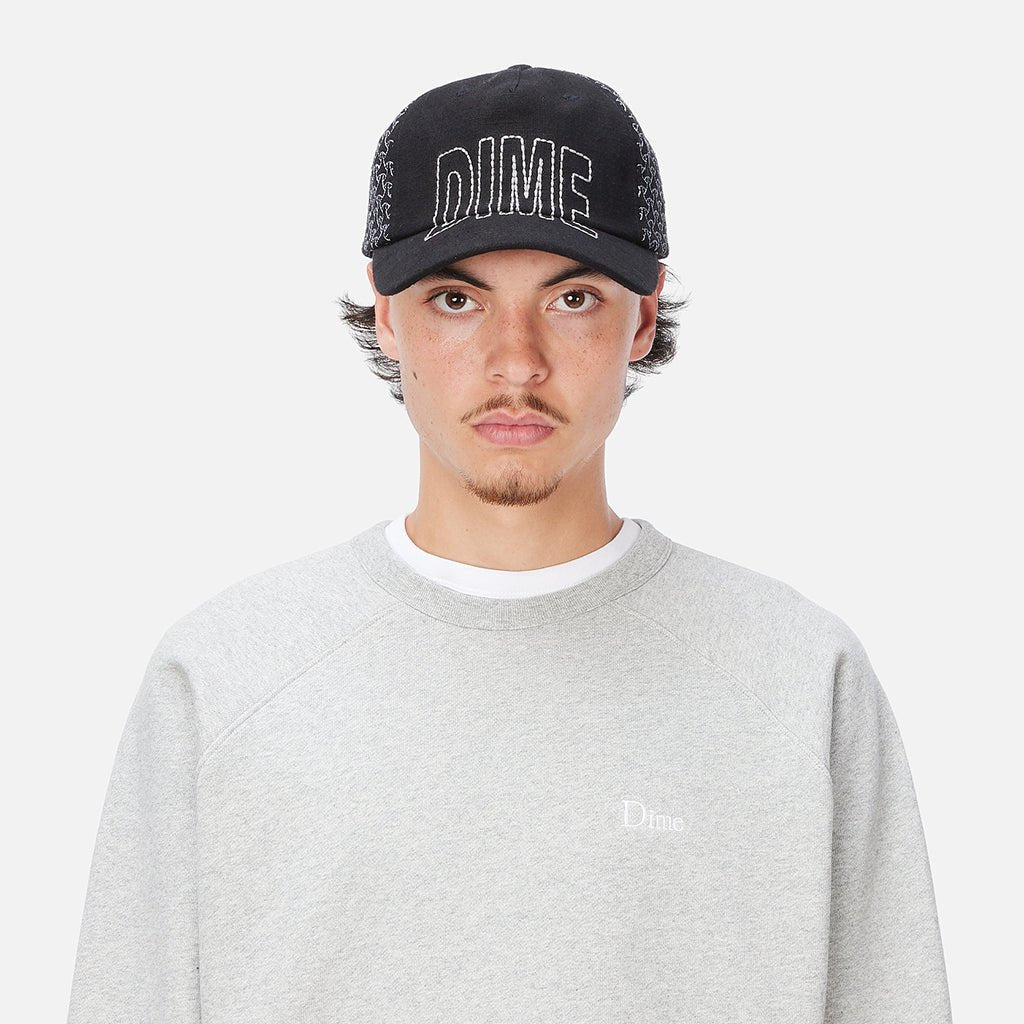 Allover Stitch Worker Cap - Black - Town City