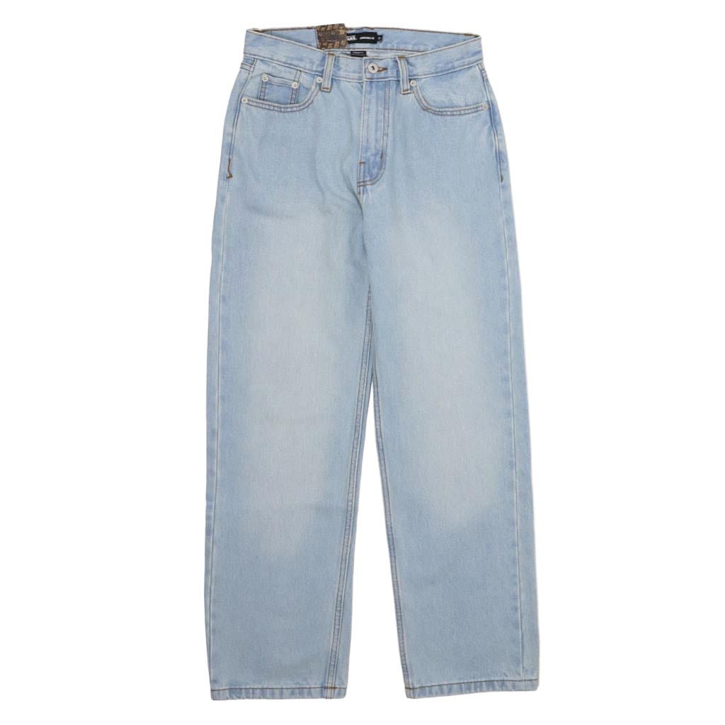Annabelle Straight Heavyweight Denim - Light Stonewash - Town City