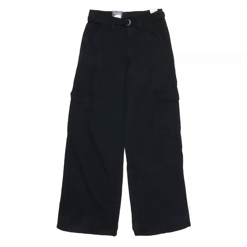 Baggy Dad Cargo Women's Pants - Caviar Black - Town City