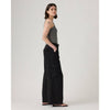 Baggy Dad Cargo Women's Pants - Caviar Black - Town City