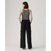 Baggy Dad Cargo Women's Pants - Caviar Black - Town City