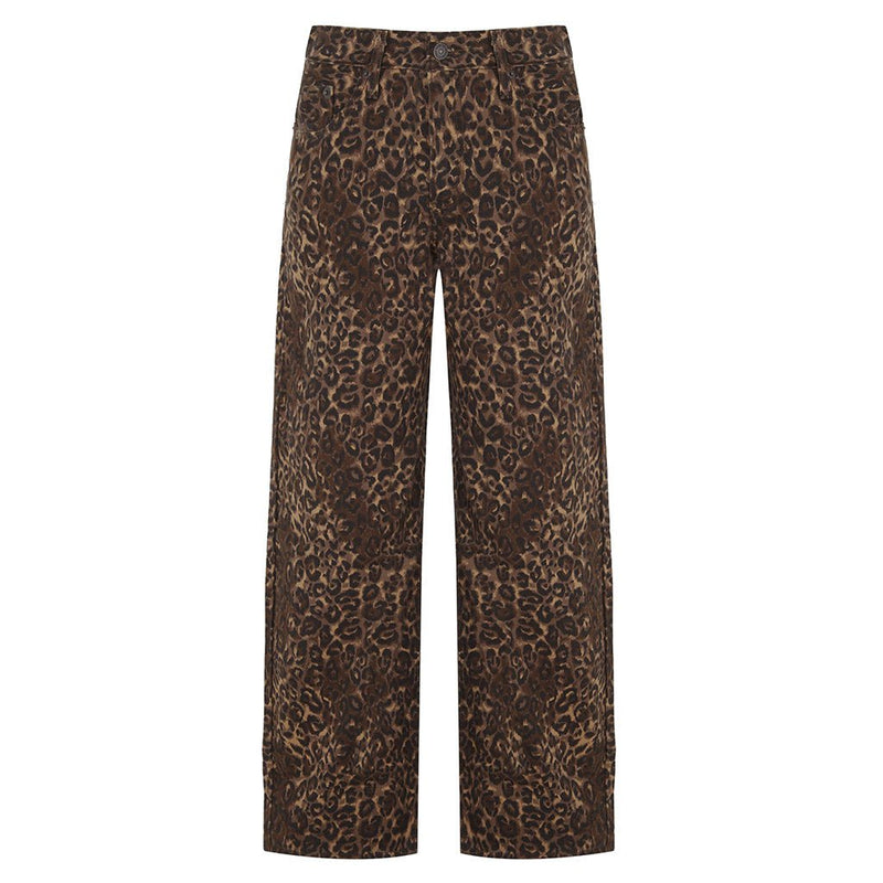 Baggy Dad Women's Jeans - Cat Eyes Brown - Town City