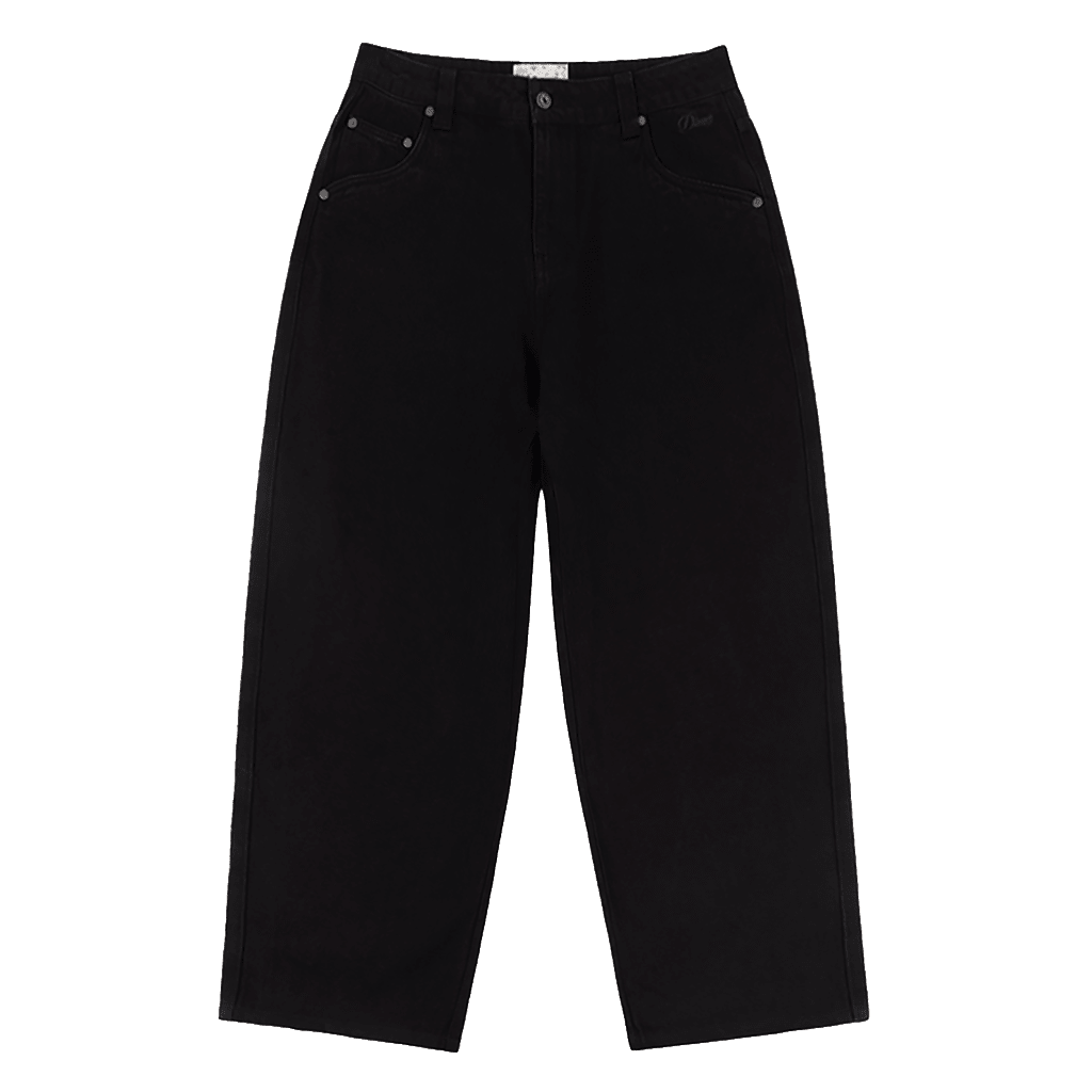 Baggy Denim Pants - Black - Town City