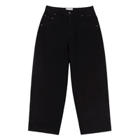 Baggy Denim Pants - Black - Town City