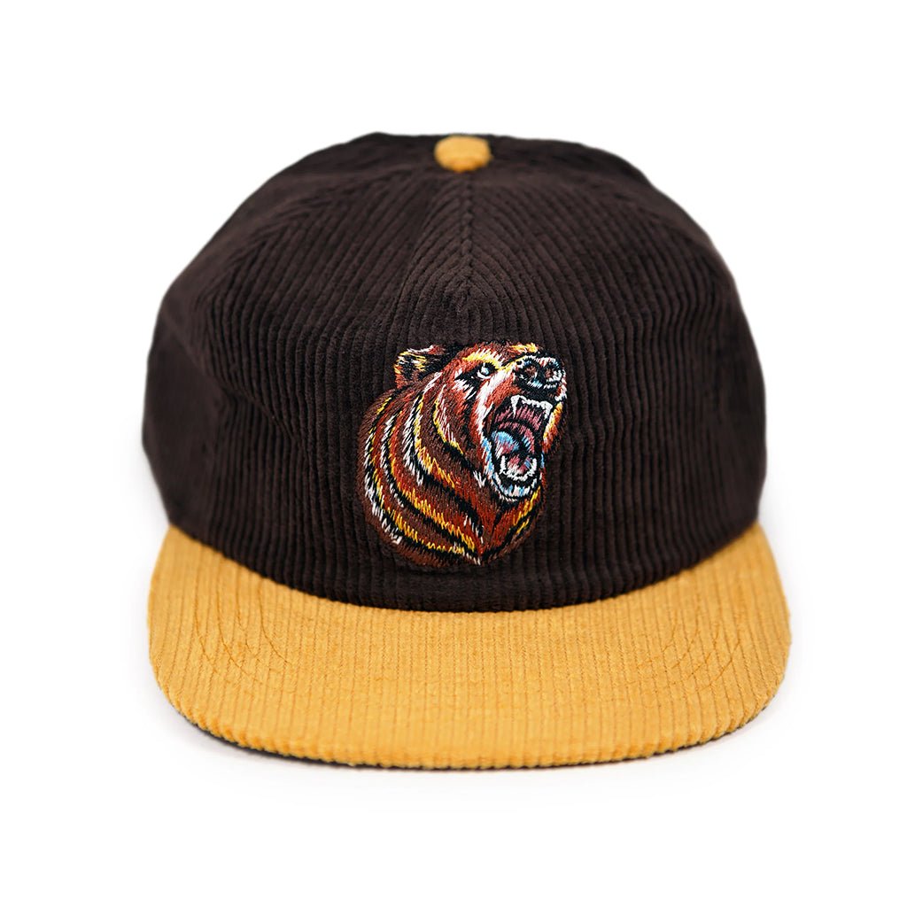 Bear Corduroy Hat - Brown - Town City