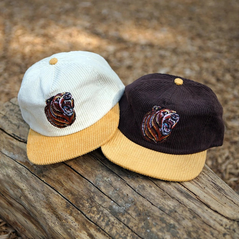 Bear Corduroy Hat - Brown - Town City