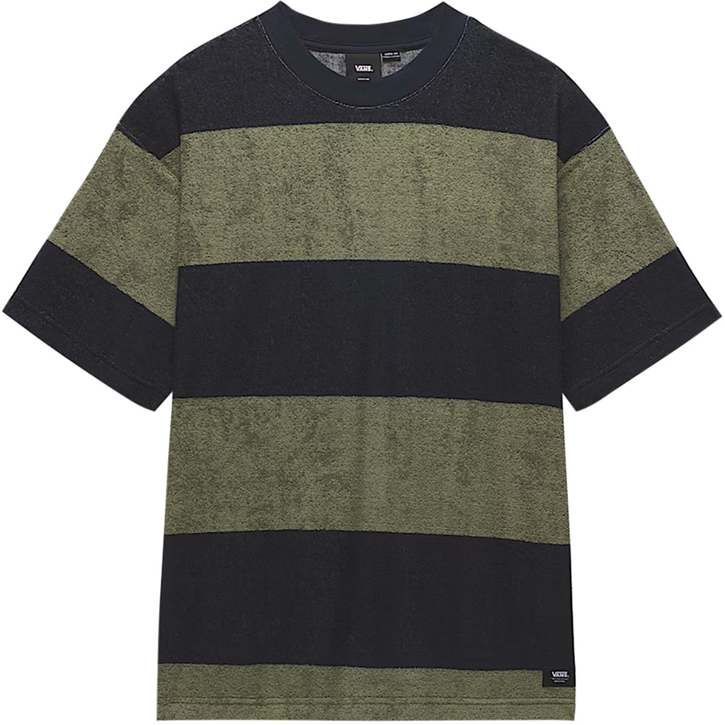 Bergman Stripe T-Shirt - Parisian Night Blue/Loden Green - Town City