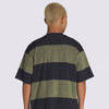 Bergman Stripe T-Shirt - Parisian Night Blue/Loden Green - Town City