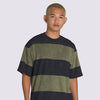 Bergman Stripe T-Shirt - Parisian Night Blue/Loden Green - Town City