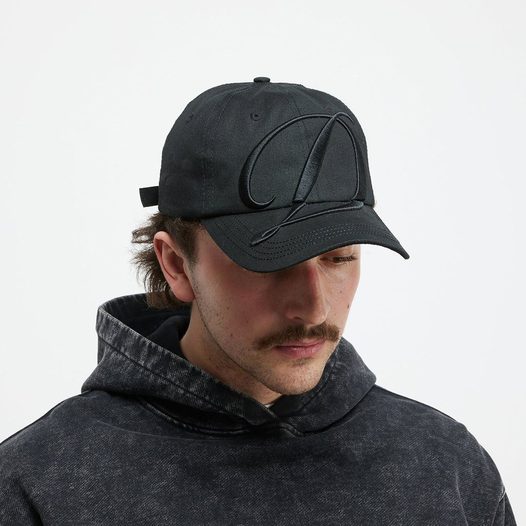 Big Cursive Low Pro Cap - Black - Town City