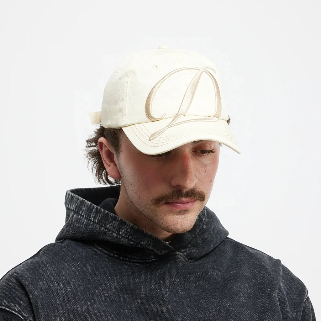 Big Cursive Low Pro Cap - Cream - Town City