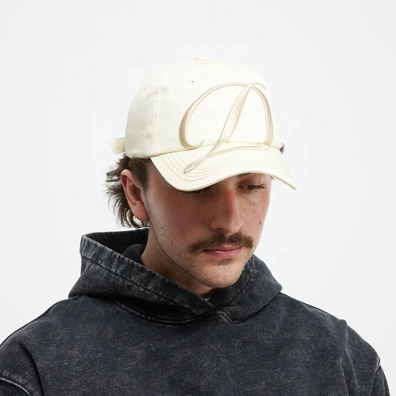 Big Cursive Low Pro Cap - Cream - Town City