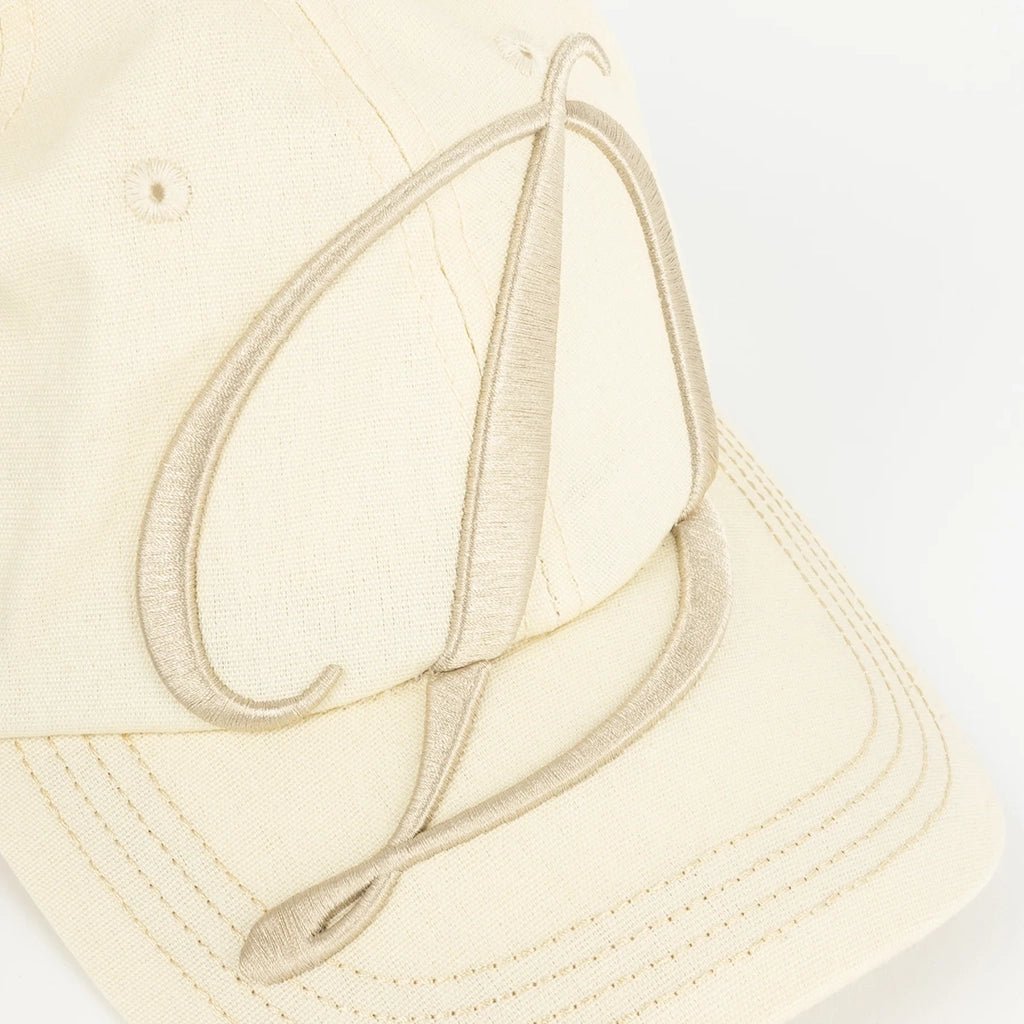 Big Cursive Low Pro Cap - Cream - Town City