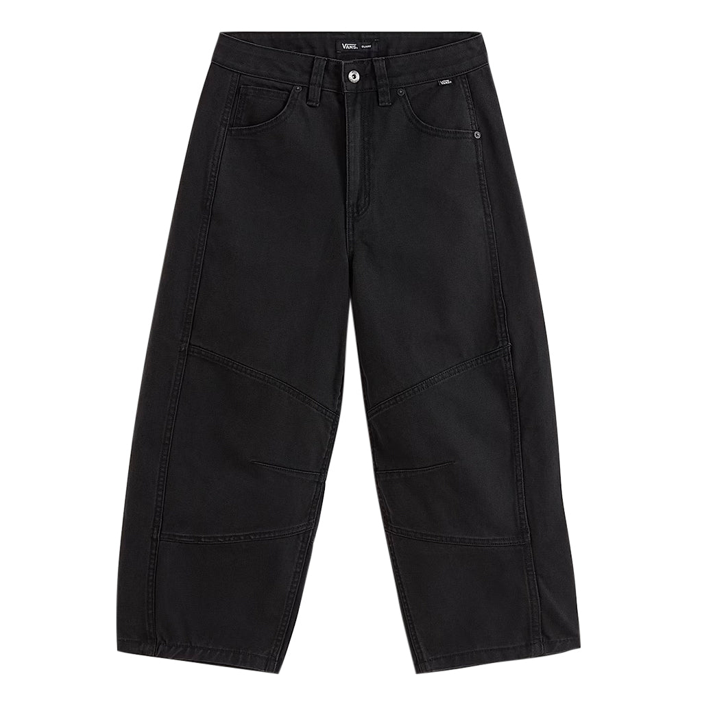 Blaire Cropped Barrel Pants - Black - Town City
