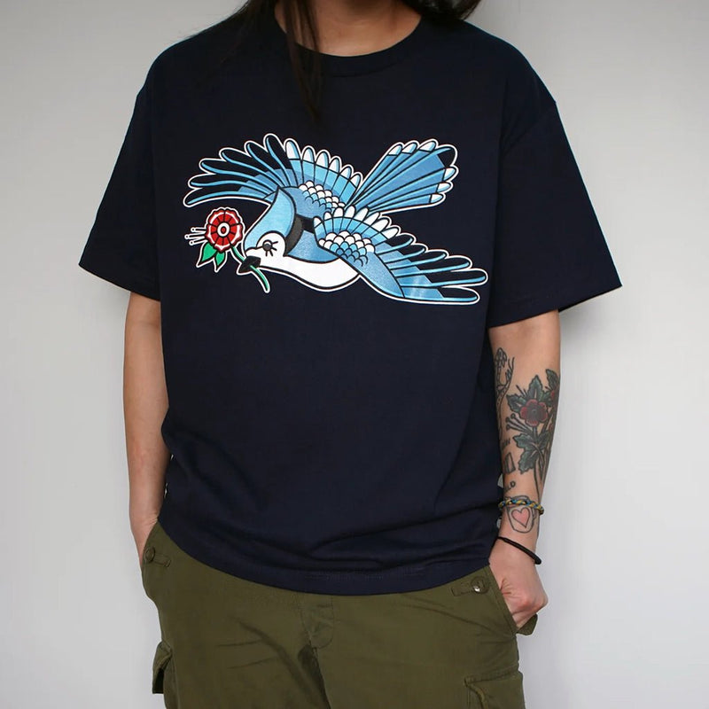 Blue Jay T-Shirt - Navy - Town City